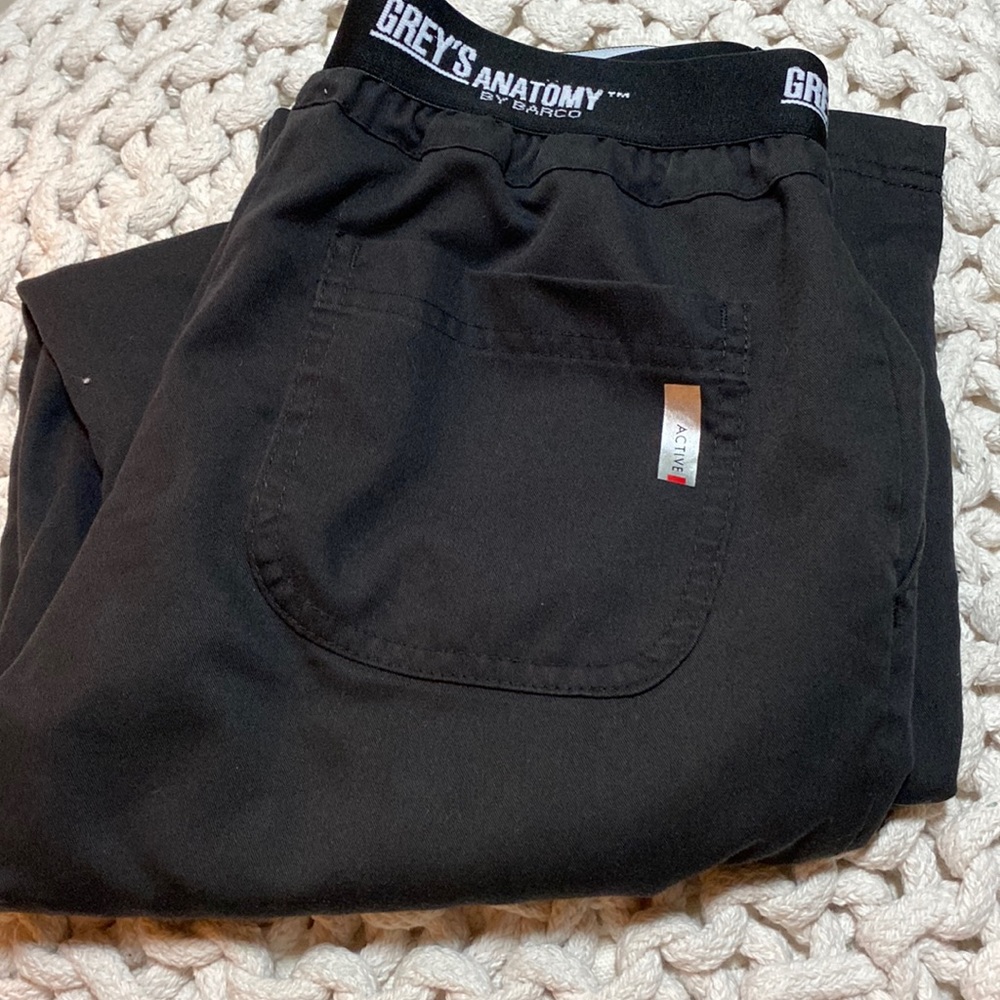 Women’s grey’s anatomy flare black scrub pants